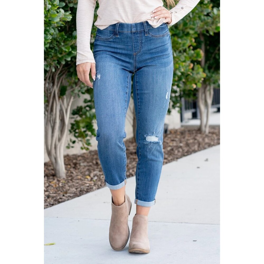 Judy Blue size 5/27 Worland High Rise Pull On Boyfriend Jegging